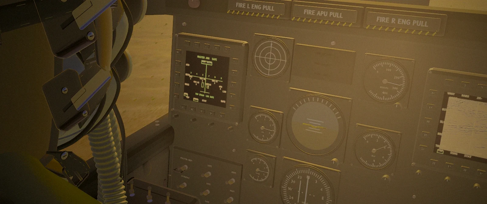 F-22A cockpit view in SKYREIGN